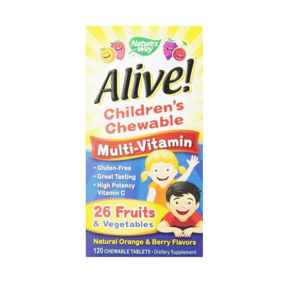 Natures Way  Alive! Childrens Chewable OAD Multivitamin - Natures Way  Alive! Childrens Chewable OAD Multivitamin 30s