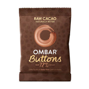 Ombar  Dark 72% Raw Chocolate Buttons - Ombar  Dark 72% Raw Chocolate Buttons 25g x 15