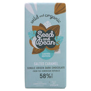 Org Seed & Bean Dark 58% Organic Sea Salt Caramel 85g x 8