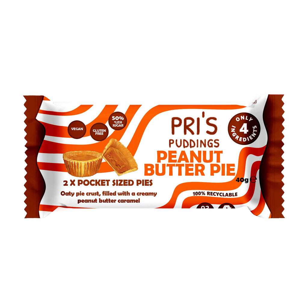 Pri's Puddings Pocket Sized Pies - Peanut Butter Pie 40g x 12