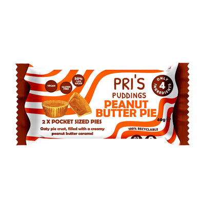 Pri's Puddings Pocket Sized Pies - Peanut Butter Pie 40g x 12