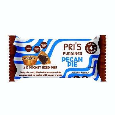 Pri's Puddings Pocket Sized Pies - Pecan Pie 48g x 12