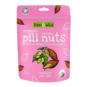 Raw & Wild Activated Pili Nuts - Pink Himalayan Salt 70g x 6