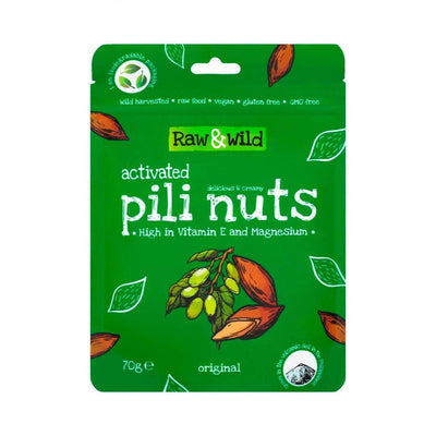 Raw & Wild Activated Pili Nuts - Original 70g x 6