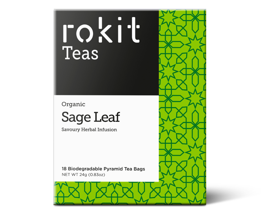 Rokit Org Sage Leaf Infusion Tea 18 Bags x 6