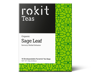 Rokit Org Sage Leaf Infusion Tea 18 Bags x 6