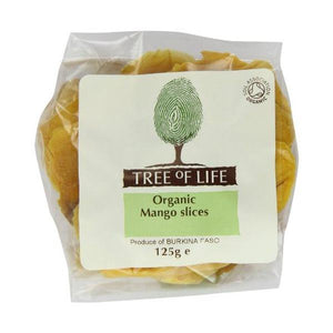 Tree Of Life - Organic Mango - Slices 125g x 6