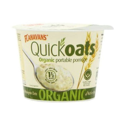 Flahavans - Flahavans  Quick Oats Organic Porridge - No Added Sugar 40g