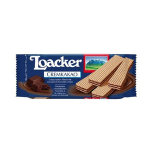 Loacker - Chocolate Quadratini Wafer Biscuits 125g x 12