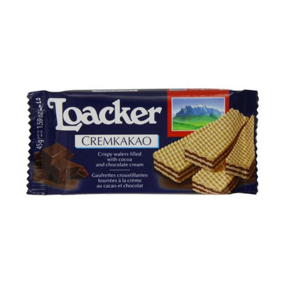 Loacker - Chocolate Creme Filled Wafer 45g x 25