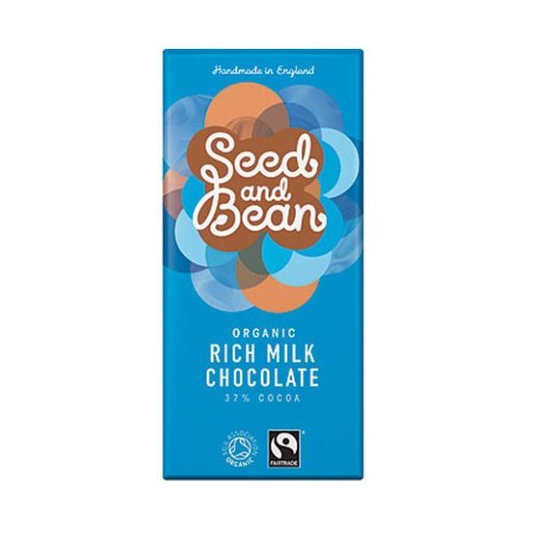Organic Seed & Bean - Milk Chocolate Bar (37%) 85g x 8