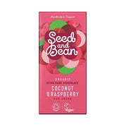 Organic Seed & Bean - Sao Tome Dark 66% Coconut Raspberry Chocolate 85g x 8