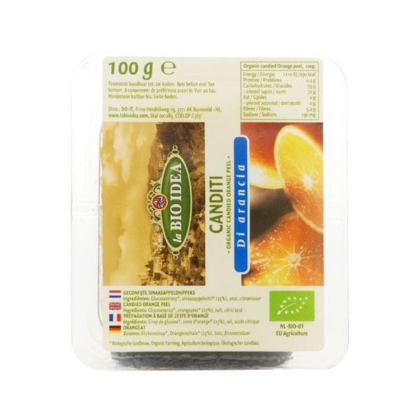 La Bio - La Bio Idea  Candied Orange For Baking - Organic 100g