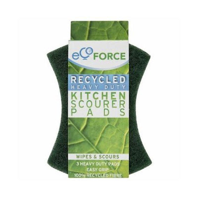 Ecoforce - Recycled Heavy Duty Scourers 3pk