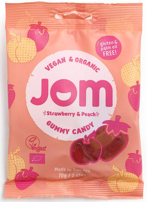 Jom Strawberry & Peach Sweets 70g x 12