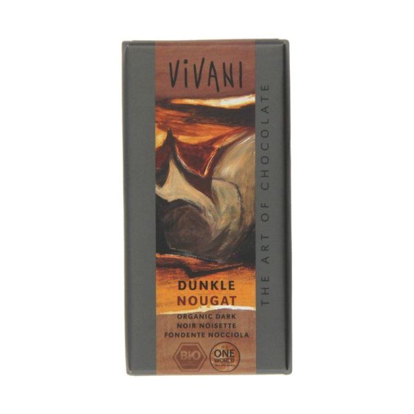 Vivani - Orangic Dark Nougat Chocolate 100g x 10