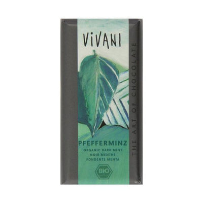 Vivani - Organic Peppermint Filled Dark Chocolate 100g x 10