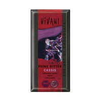 Vivani - Organic Cassis Filled Dark Chocolate 100g x 10