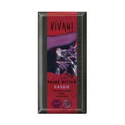 Vivani - Organic Cassis Filled Dark Chocolate 100g x 10