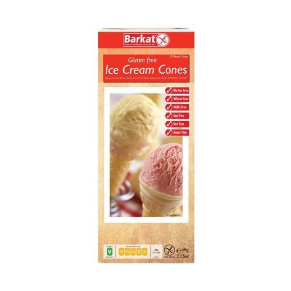 Barkat - Ice Cream Cones 60g x 6