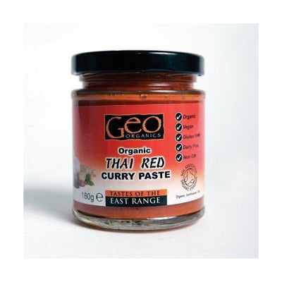 Geo Organics - Organic Thai Red Curry Paste 180g x 6