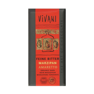 Vivani - Dark Marzipan Amaretto (Contains Alcohol) 100g x 10