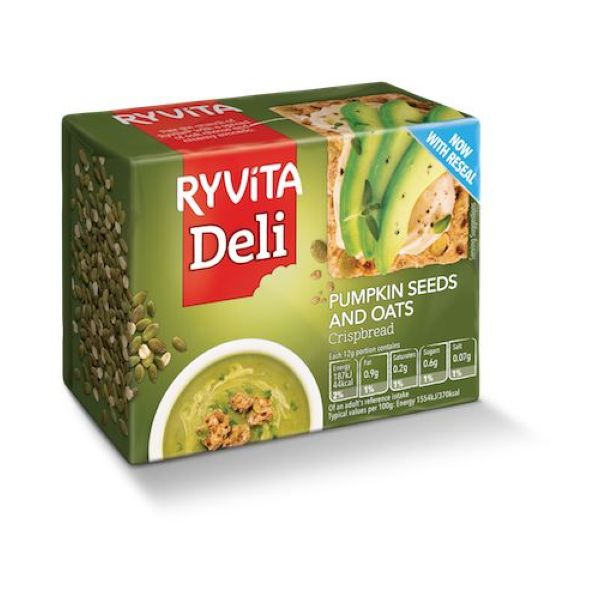 Ryvita - Pumpkin Seed & Oat Crispbread 200g x 8