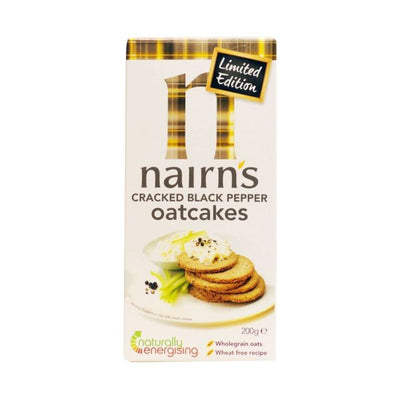 Nairns - Cracked Black Pepper Oatcakes 200g x 8