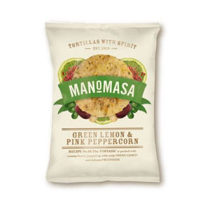 Manomasa - Green Lemon & Pink Peppercorn Tortilla Chips 160g x 12