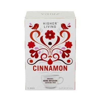 Higher Living - Cinnamon Organic Enveloped Tea 15 Bags x 4