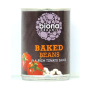 Biona - Baked Beans In Tomato Sauce - Can 420g x 6