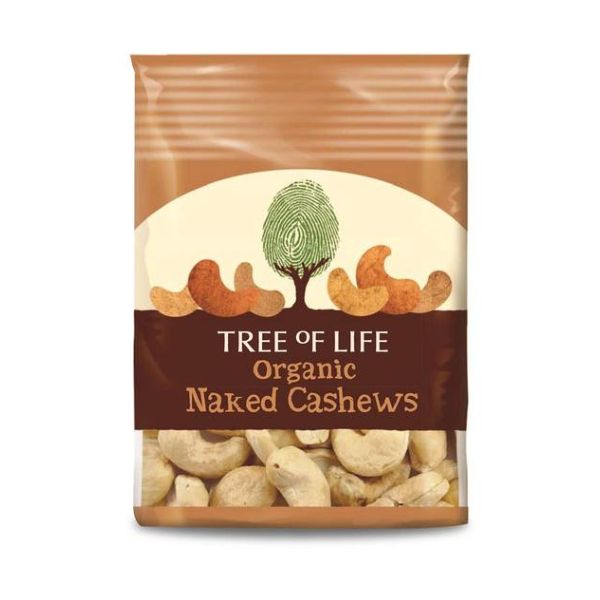 Tree Of Life - Organic Naked Cashews 40g x 8