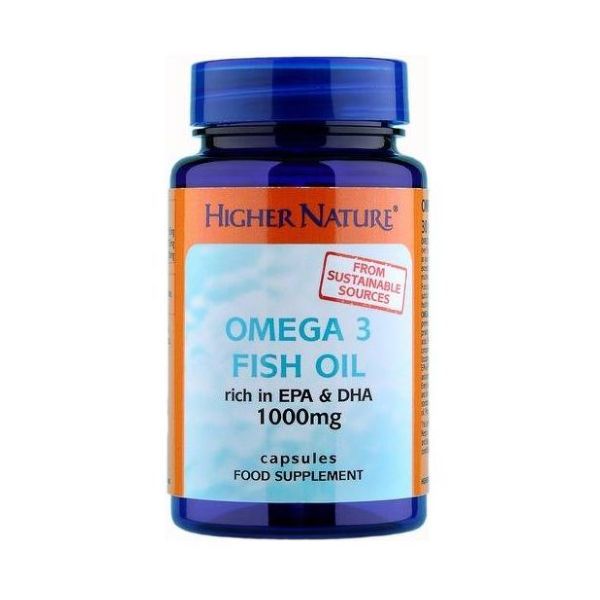 Higher Nature - Omega 3 Fish Oil 1000Mg Capsules 90s