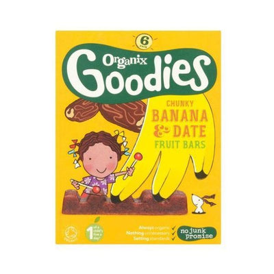 Goodies - Date & Banana Chunky Fruit Bars (17gx6) x 6