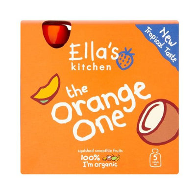 Ellas Kitchen  Smoothie Fruit Orange One Multipack - Ellas Kitchen  Smoothie Fruit Orange One Multipack (90gx5) x 3