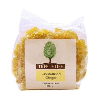 Tree Of Life - Ginger - Crystallised 125g x 6