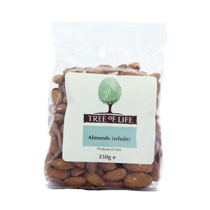 Tree Of Life - Almonds - Whole 250g x 6