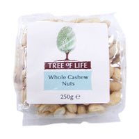 Tree Of Life - Cashew Nuts - Whole 250g x 6