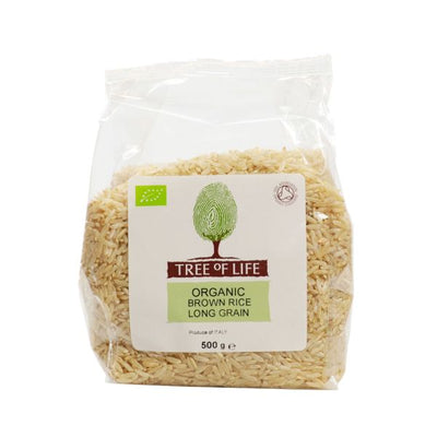 Tree Of Life - Organic Rice - Brown Long Grain 500g x 6