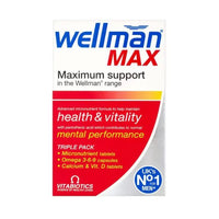 Vitabiotics  Wellman Max Capsules & Tablets - Vitabiotics  Wellman Max Capsules & Tablets 28+28s