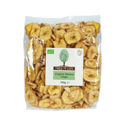 Tree Of Life  Organic Banana Chips - Tree Of Life  Organic Banana Chips 500g x 6