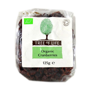 Tree Of Life  Organic Cranberries - Tree Of Life  Organic Cranberries 125g x 6