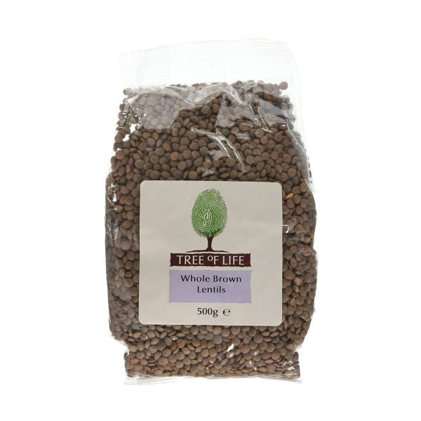 Tree Of Life  Organic Whole Brown Lentils - Tree Of Life  Organic Whole Brown Lentils 500g x 6