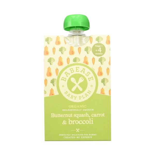 Babease  Stg1 Butternut Squash Carrot & Broccoli - Babease  Stg1 Butternut Squash Carrot & Broccoli 100g x 8
