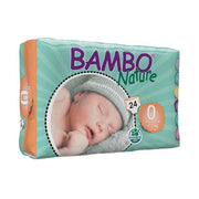 Bambo Nature  Nappies - Premature Size 0 - Bambo Nature  Nappies - Premature Size 0 24s