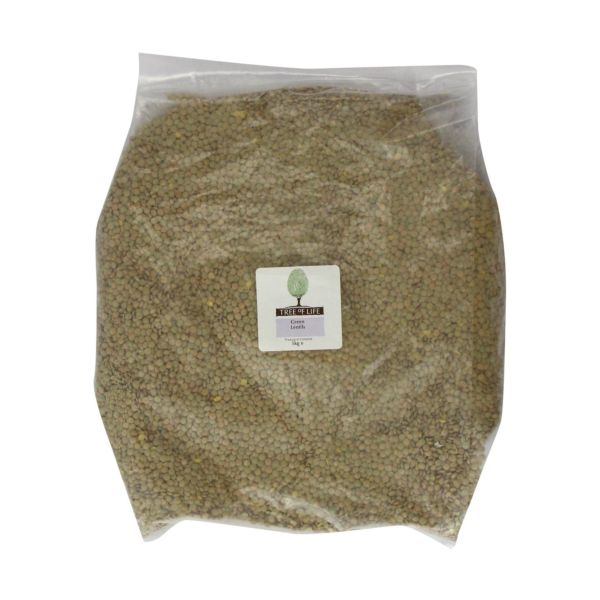 Tree Of Life - Lentils - Whole Green 500g x 6