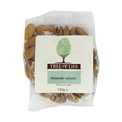 Tree Of Life - Organic Almonds - Whole 125g x 6