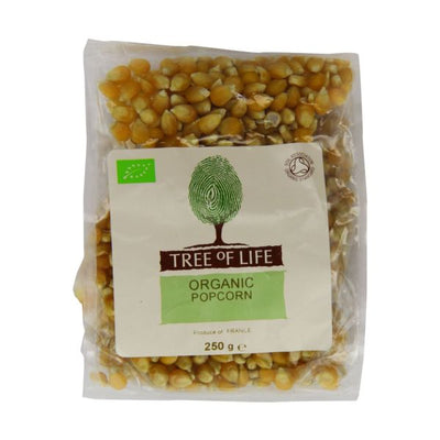 Tree Of Life - Organic Corn - Popping 250g x 6