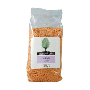 Tree Of Life - Organic Lentils - Red 500g x 6