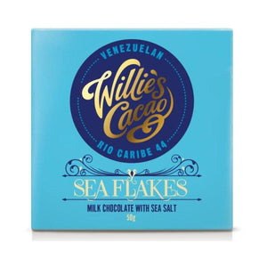 Willies - Willies  Sea Flakes 44 Milk Chocolate With Sea Salt 50g